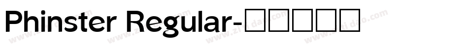 Phinster Regular字体转换
